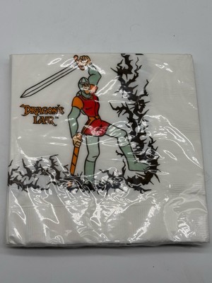 NOS Lot Of 10 Packs Dragons Lair Arcade Game 1983 Hallmark Napkins Don Bluth