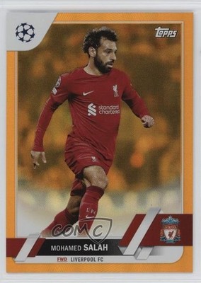 2022 UEFA Club Competitions 1st Edition Orange Foil 15/25 Mohamed Salah #71 04uh