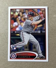 2012 Topps Baseball Bryce Harper Washington Nationals Rookie Card #661. rookie card picture