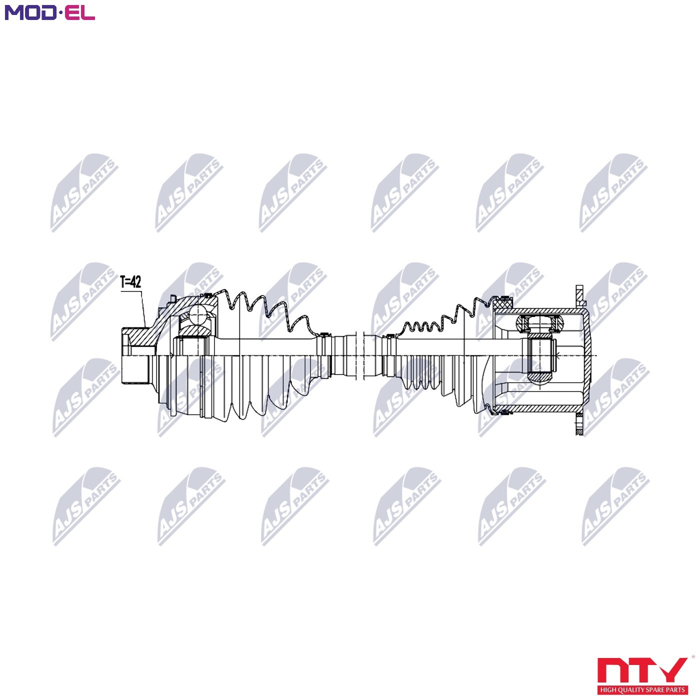 DRIVE SHAFT NPW-AU-115 FOR AUDI A4/B9 A5/Convertible/Sportback DDWA/CYRB 2.0L