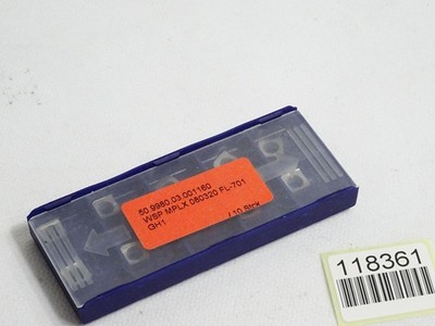 JEL Wendeschneidplatte WSP MPLX 080320 FL-701 50.9980.03.001160 Inhalt:10 Stück