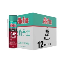 Akfix 805 Gap Filler Polyurethane Expanding Foam Sealant (12x12 Oz.)- Gaps an...