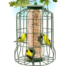 Squirrel Proof Bird Feeders for Outdoors Hanging Metal Green Bird Feeder with...