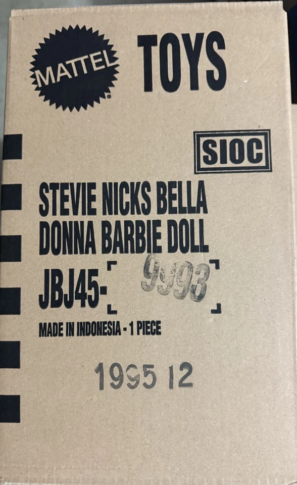 Barbie Stevie Nicks Muñeca Bella Donna Vestido Blanco | Nuevo y Sellado Listo para Enviar Foto 2 de 2