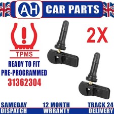 2X PRE-CODED TPMS Tire Pressure Sensor For VOLVO S60 S90 V60 V90 XC90 2015-ON