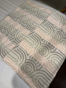 Anthropologie King Shams Marleigh Tan Taupe Peach Quilted King Set of 2  
