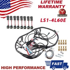 Ls1 Engine W 4l60e Fits 97-06 Vortec Dbc Standalone Wiring Harness 4.8 5.3 6.0