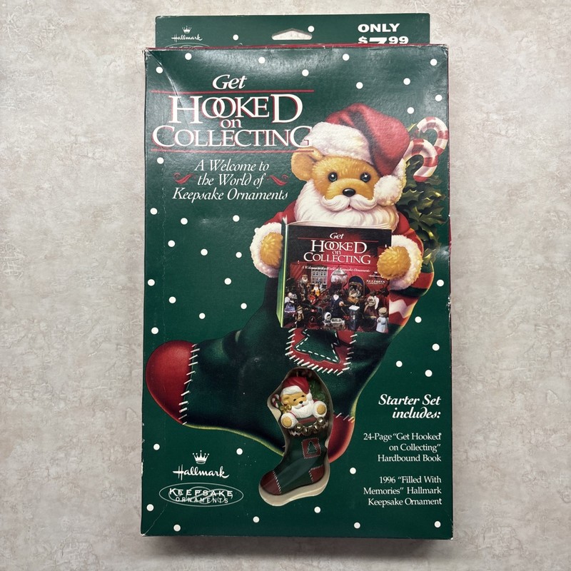 Hallmark Keepsak Ornament Get Hooked On Collecting Starter Set 1996