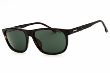 CARRERA C FLEX 08/G/S 0086 QT Sunglasses Havana Frame Green Lenses 58mm