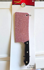 Spirit Bling Costume Cleaver Prop Accessory, Pink/Black, One Size Halloween