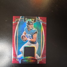 2021 Trevor Lawrence Select Football Red Prizm Rookie Patch RSW-TLR Jaguars NFL 