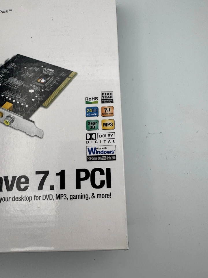 SIIG Sound Card  SoundWave Digital Surround 7.1 PCI NEW Open Box - Image 2 of 4