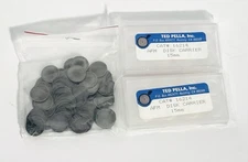 TED PELLA AFM / STM MICROSCOPY 16218 METAL SPECIMEN DISKS 015mm 16214 CARRIER