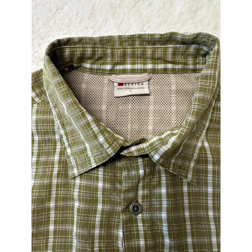 Alpine Design Mens Short Sleeve Button Down Hiking Shirt Large - Image 2 of 4