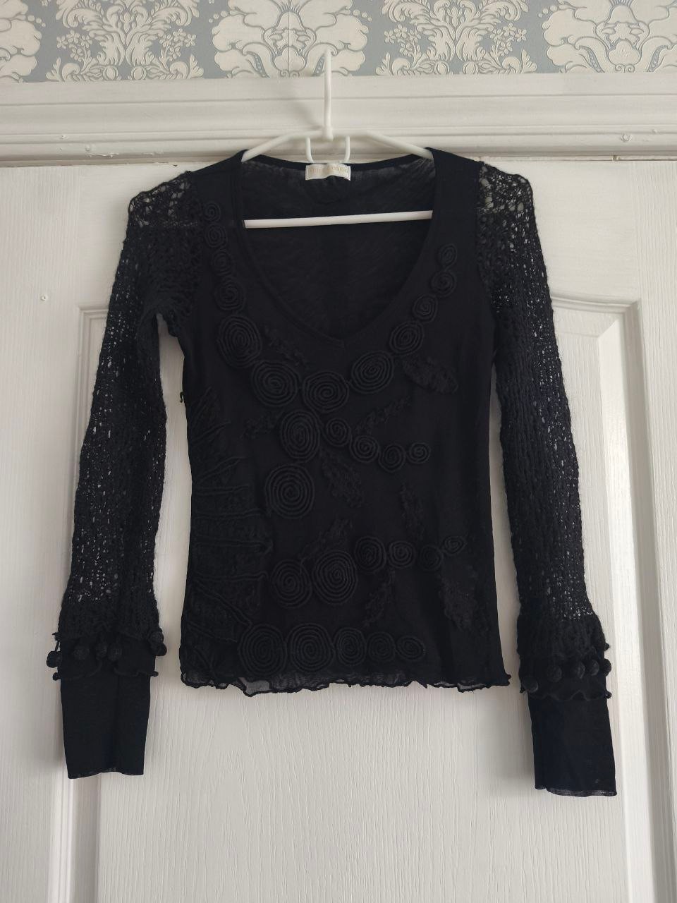 Vintage Shirt Passion Italy Sheer Lace Top Y2K Gothic Save The Queen Style