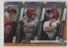 2017 Bowman Orange Refractor 11/25 Jack Flaherty Harrison Bader #TP-STL s3g