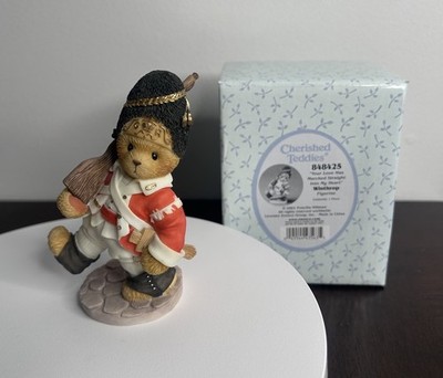 Cherished Teddies   Marched Straight Into My Heart  Winthrop Figurine 2001