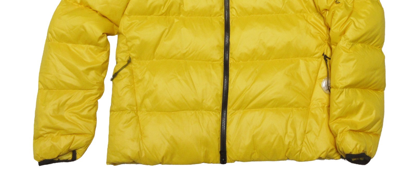 EA7 Emporio Armani Men's Old Gold Yellow Puffer Bomber Down Jacket (L) image 3