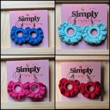 Lot Of 4 Coloful Handmade Crochet Earrings