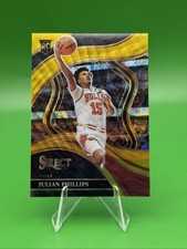 2023-24 Panini Select Courtside Julian Phillips #289 Gold Wave Prizm 01 /10 (RC)