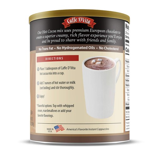 Mezcla de cacao caliente con azúcar - mezcla de chocolate caliente con azúcar, gluten, baja, sin colesterol,... - Imagen 3 de 4
