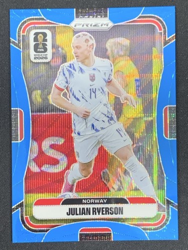 Julian Ryerson 2026 Panini Prizm FIFA World Cup Fluorescent Blue Wave /225 #332