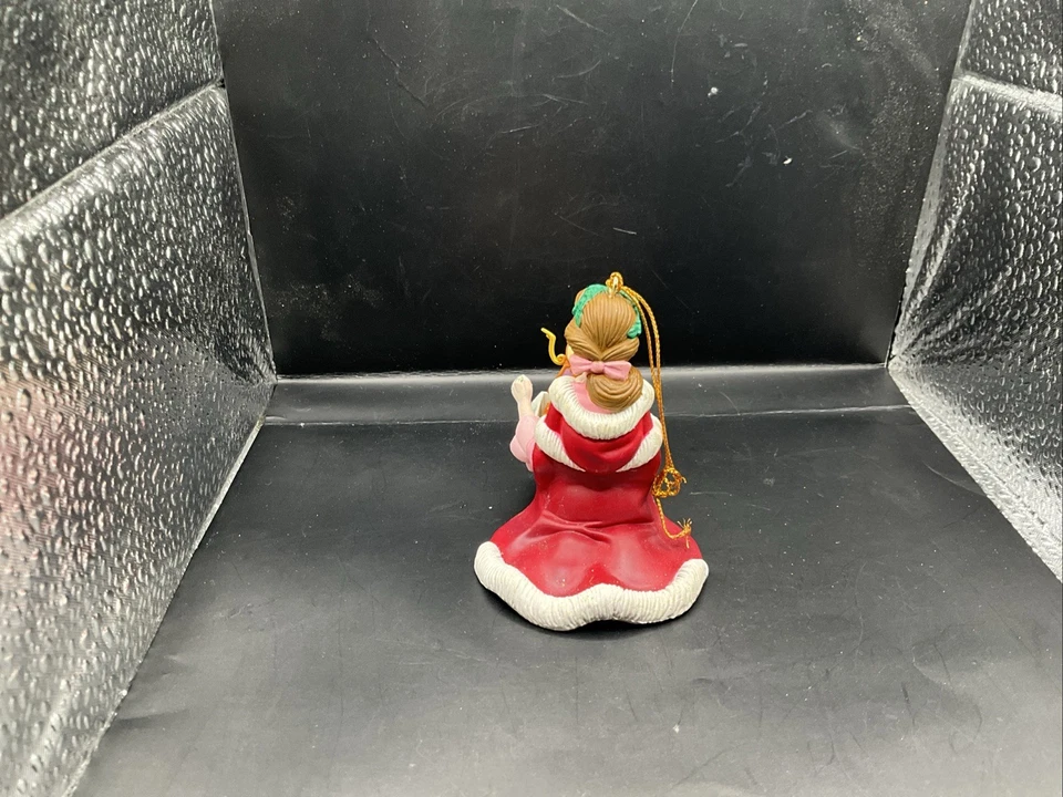 迪士尼 Grolier 圣诞装饰品 Belle & Cogsworth 美女与野兽 复古 — 第 3/3 张图片