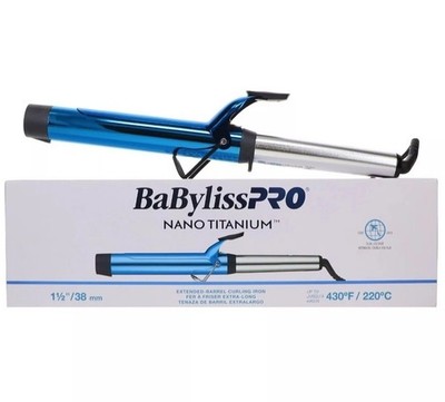 BaBylissPRO Nano Titanium Spring Extended Barrel Curling Iron 1 1/2''/ 38mm