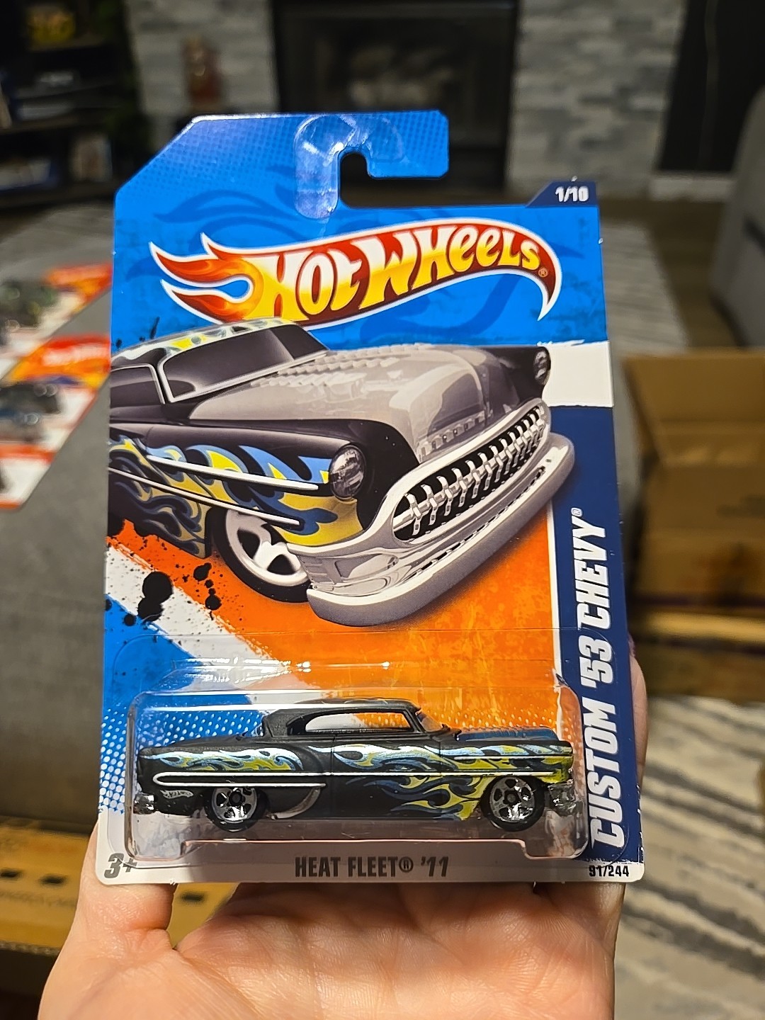 HOT WHEELS CUSTOM '53 CHEVY 1/10 HEAT FLEET 2011 SERIES K-MART Black K2