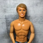 Barbie Ken Doll Brown Hair Aqua Blue Eyes Dimples Beach Surfer Vtg 90’s Mattel