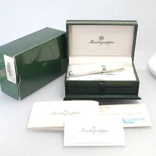 Montegrappa SV925 Rollerball Pen, Micra White, Water-Based, Out of Ink Cap