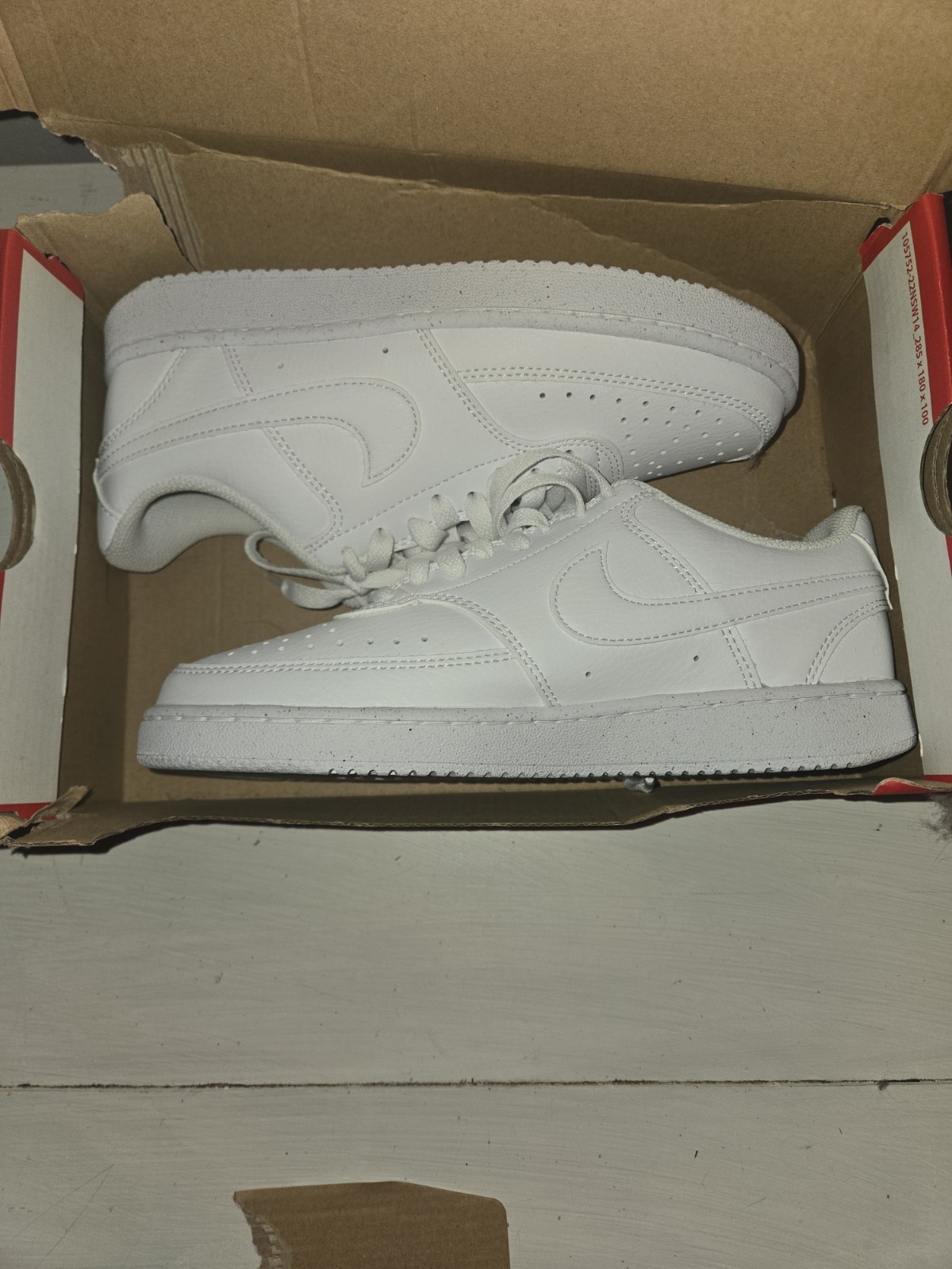Nike Court Vision Low White/white Woman's 6.5
