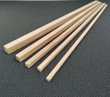 SEALANT MASTIC WOODEN STICKS TOOLING–SQUARE BLANKS– L 30cm  4 5 6 8 10mm BL