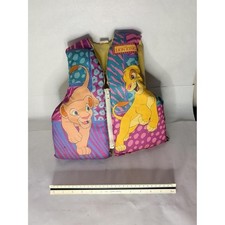 Vintage The Lion King Life Jacket Children's Small 30-50 LBS Simba Nala