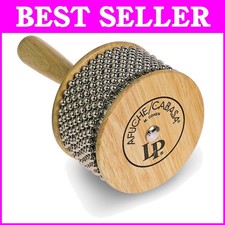 Compact LP Afuche Cabasa with Textured Steel Cylinder - Perfect for Musicians