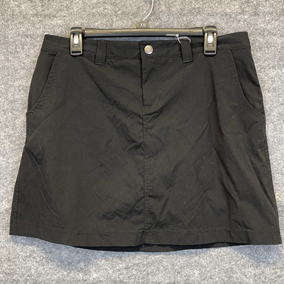 EDDIE BAUER Travex Skort Black Size 10 NWT Quick-Dry Travel Outdoor Active New