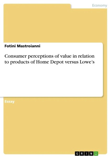 Fotini Mastroianni | Consumer Perceptions Of Value In Relation To Products Of...-image