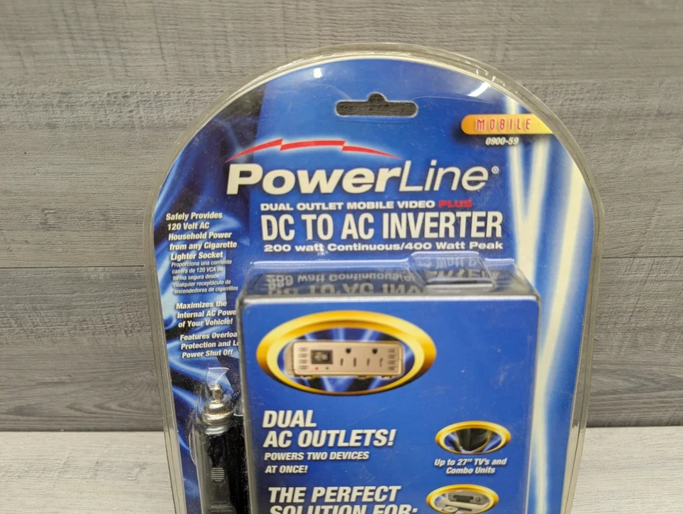 Power line DC to AC Inverter 0900-59 200w Continuous/400w Peak - Image 2 of 4