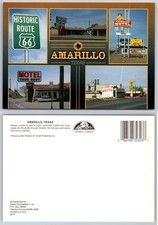 Continental Amarillo Texas Route 66 Motel Postcard