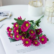 Artificial Flowers Silk Fake Plants UV Resistant Home In/Outdoor Garden Decor