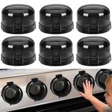 Stove Knob Safety Covers, 6 Pack Universal Gas Stove Knob Covers, Heat-Resist...