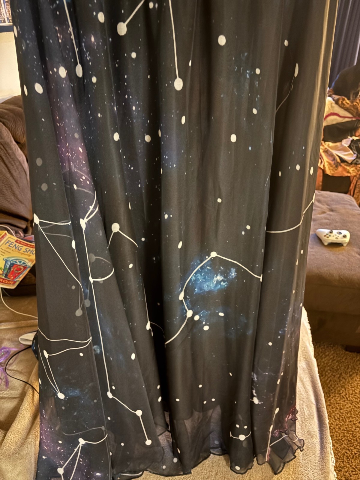 Costurero Real Constellation Pattern Chiffon Maxi… - image 4