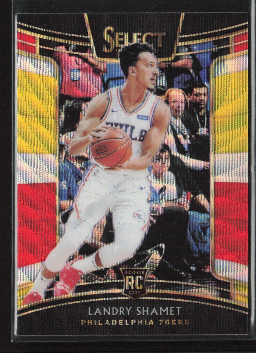 Landry Shamet 2018-19 Panini Select #59 Tri-Color Prizms Philadelphia 76ers