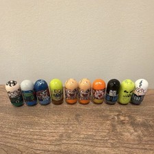 Mighty Beanz Lot of 39 Assorted Collectible Bean Figures and 3 Costumes