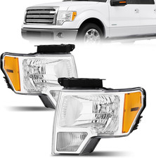 Headlight Assembly for 2009-2013 Ford F150 Driver Passenger Side, Factory Styl