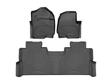 Weathertech Floorliner Hp For 2017-2019 Ford Super Duty - 1st 2nd Row Black