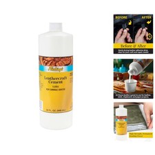 32 oz Leathercraft Cement   High-Strength, Safe Glue for DIY  Leather Projects