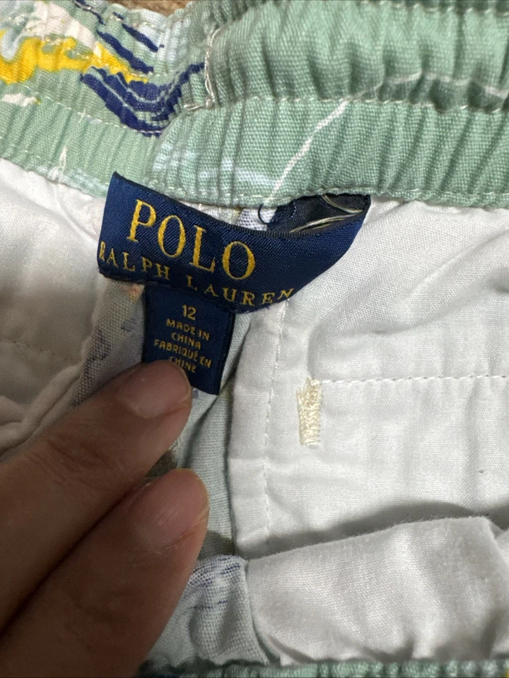 Pantalones Cortos Polo Ralph Lauren Juveniles Talla 12 Marlin Hawaiano Vela Verano Foto 4 de 4