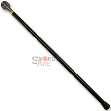 Skull of Ancient Golem Walking Cane Cast Aluminum Handle Steel Shaft Rubber Foot