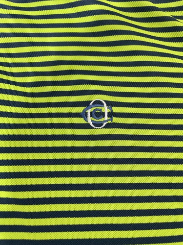 Peter Millar Sommer Comfort Golf Polo grün Shirt Herren Gr. L gestreift - Bild 2 von 4